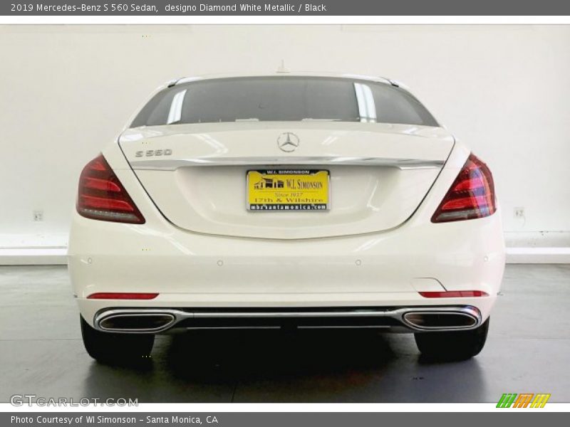 designo Diamond White Metallic / Black 2019 Mercedes-Benz S 560 Sedan