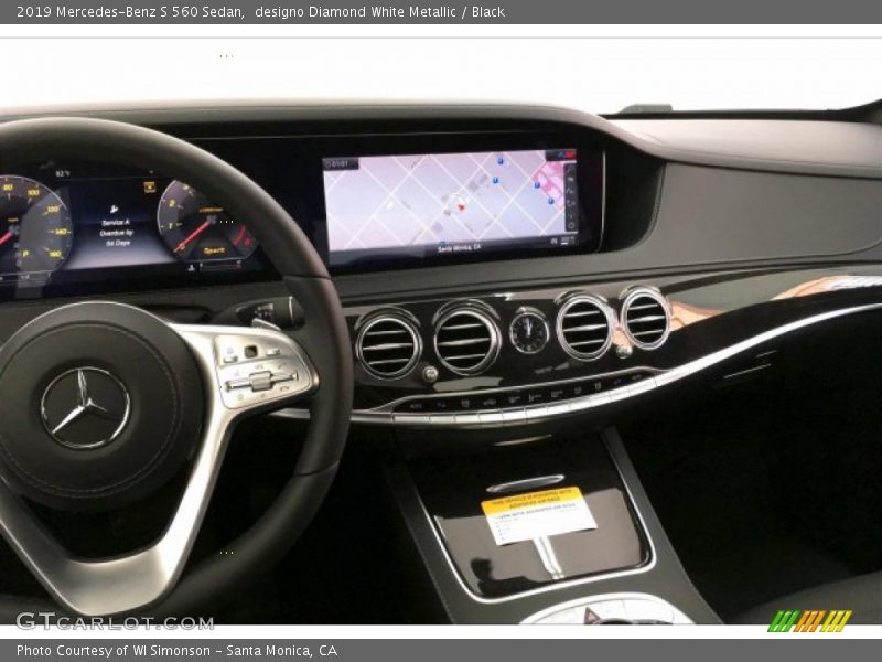 designo Diamond White Metallic / Black 2019 Mercedes-Benz S 560 Sedan