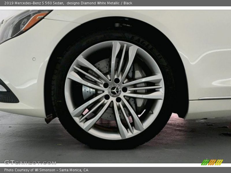 designo Diamond White Metallic / Black 2019 Mercedes-Benz S 560 Sedan