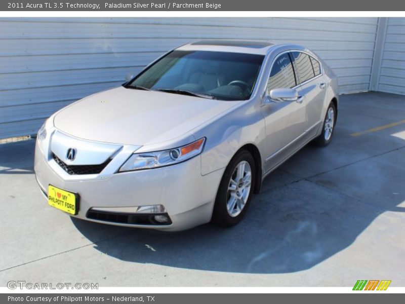 Paladium Silver Pearl / Parchment Beige 2011 Acura TL 3.5 Technology