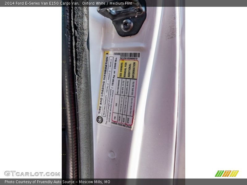 Oxford White / Medium Flint 2014 Ford E-Series Van E150 Cargo Van