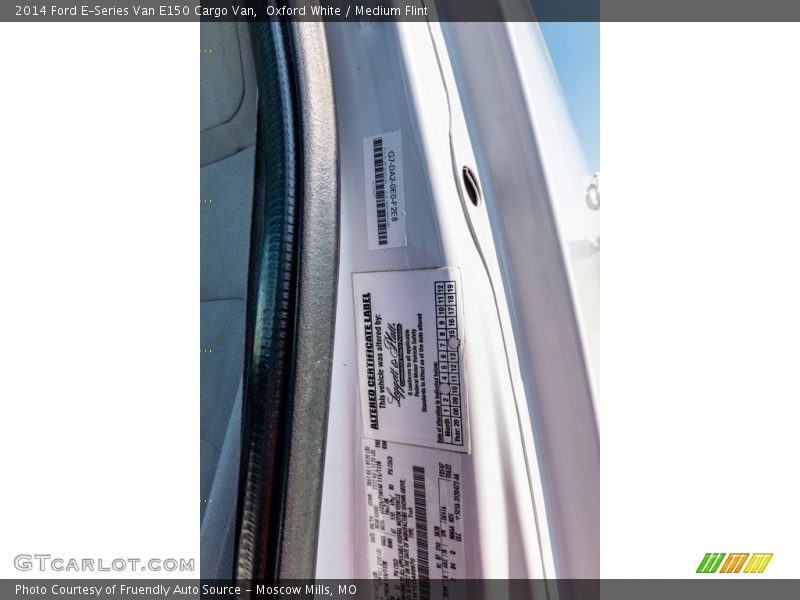 Oxford White / Medium Flint 2014 Ford E-Series Van E150 Cargo Van