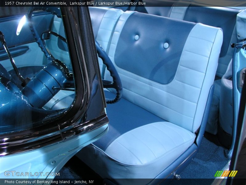 Larkspur Blue / Larkspur Blue/Harbor Blue 1957 Chevrolet Bel Air Convertible