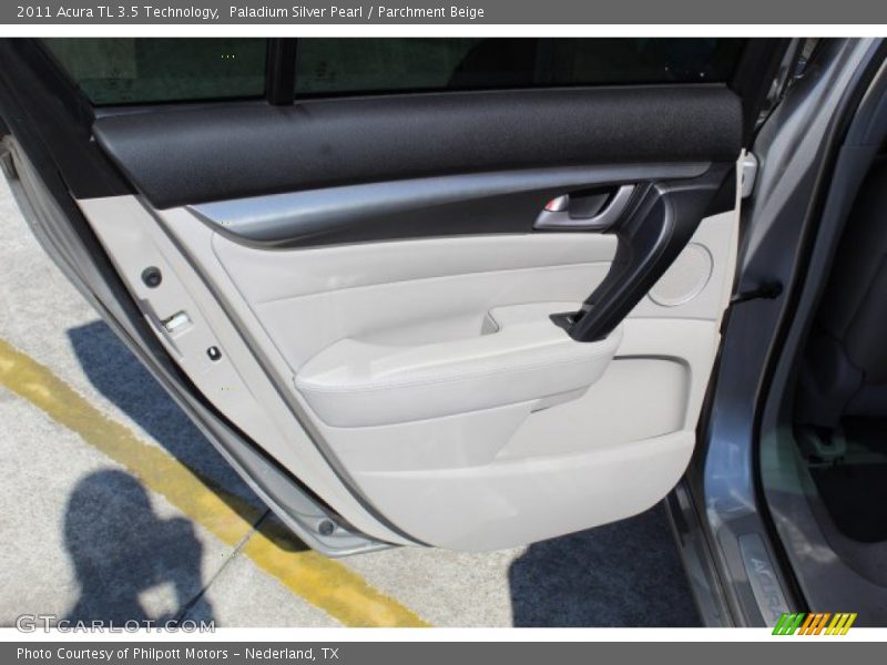 Paladium Silver Pearl / Parchment Beige 2011 Acura TL 3.5 Technology