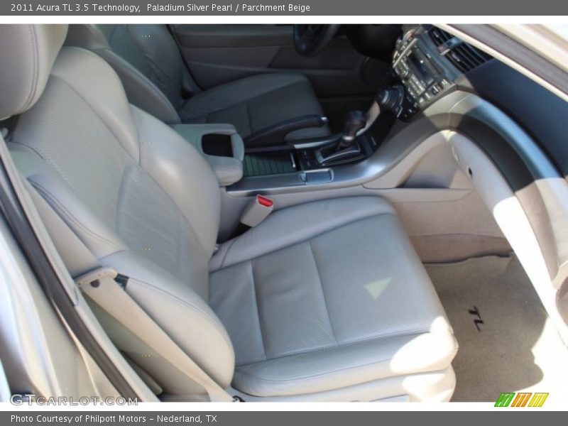 Paladium Silver Pearl / Parchment Beige 2011 Acura TL 3.5 Technology