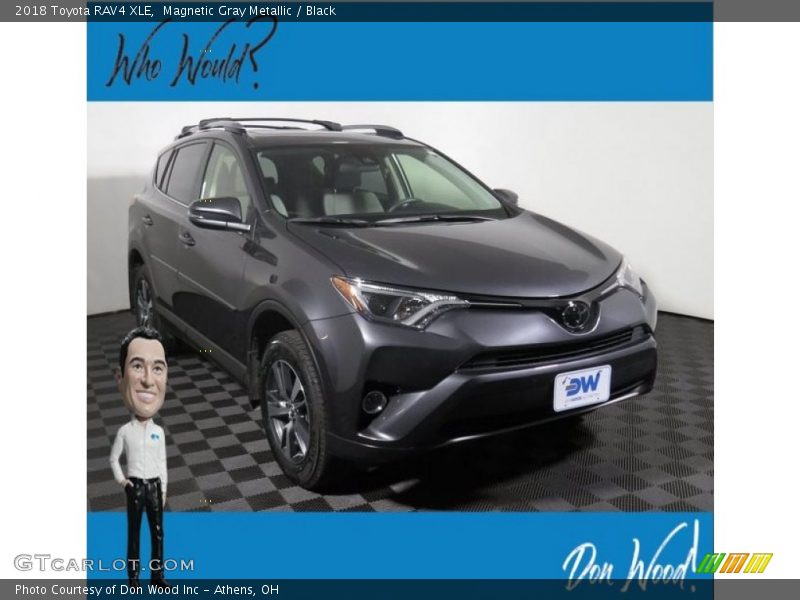 Magnetic Gray Metallic / Black 2018 Toyota RAV4 XLE