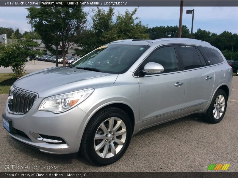 Quicksilver Metallic / Ebony/Ebony 2017 Buick Enclave Premium AWD