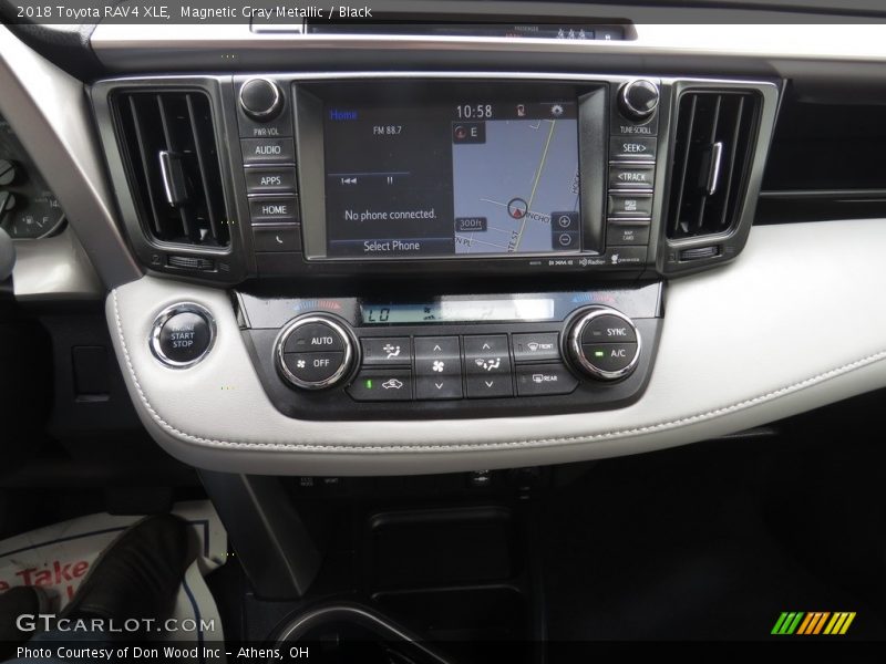 Magnetic Gray Metallic / Black 2018 Toyota RAV4 XLE