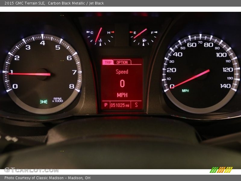 Carbon Black Metallic / Jet Black 2015 GMC Terrain SLE