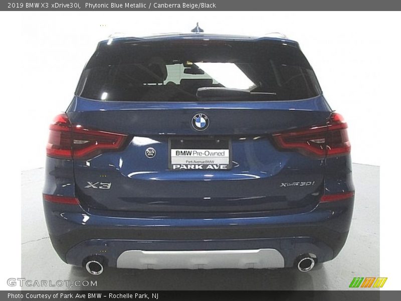 Phytonic Blue Metallic / Canberra Beige/Black 2019 BMW X3 xDrive30i