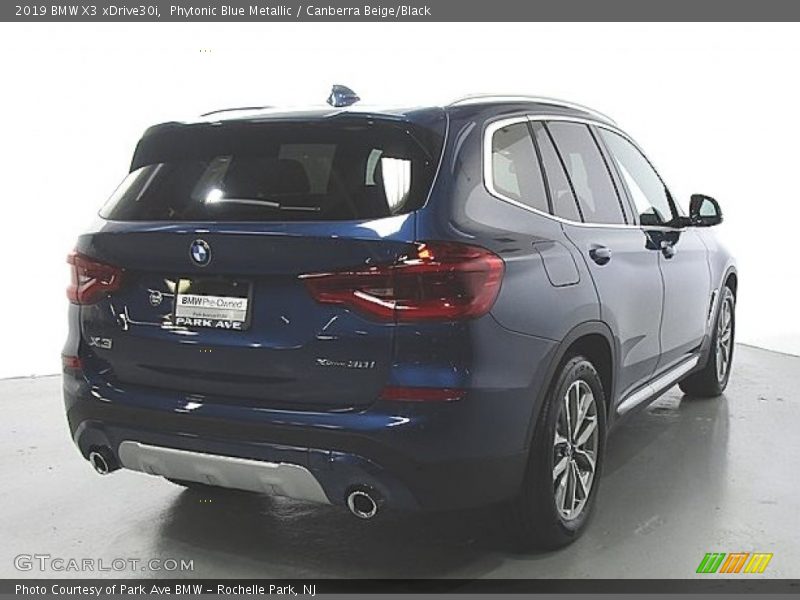 Phytonic Blue Metallic / Canberra Beige/Black 2019 BMW X3 xDrive30i