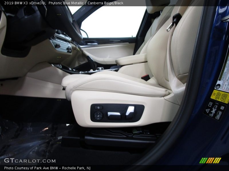 Phytonic Blue Metallic / Canberra Beige/Black 2019 BMW X3 xDrive30i