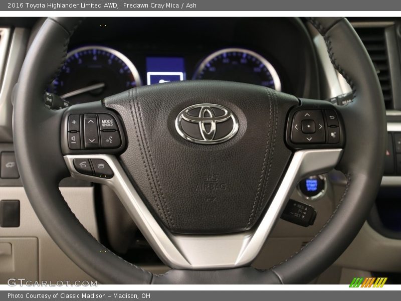Predawn Gray Mica / Ash 2016 Toyota Highlander Limited AWD