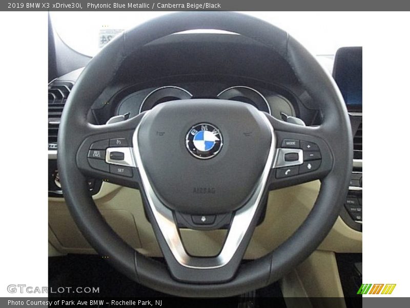 Phytonic Blue Metallic / Canberra Beige/Black 2019 BMW X3 xDrive30i
