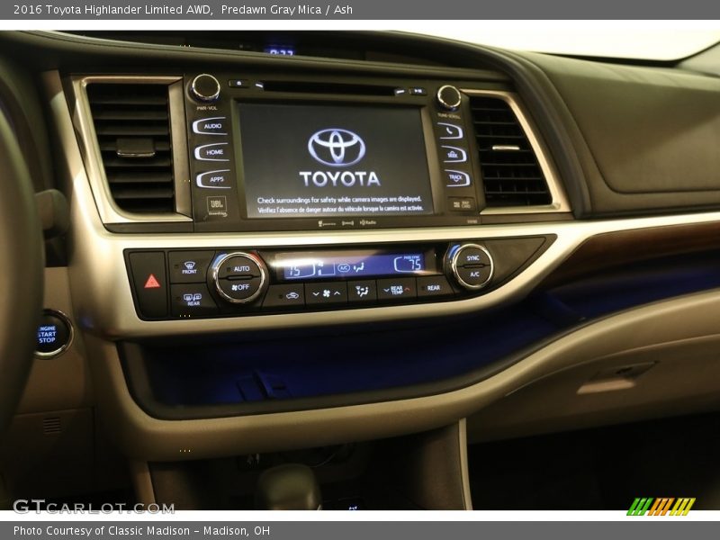 Predawn Gray Mica / Ash 2016 Toyota Highlander Limited AWD