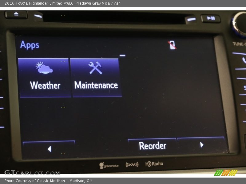 Predawn Gray Mica / Ash 2016 Toyota Highlander Limited AWD