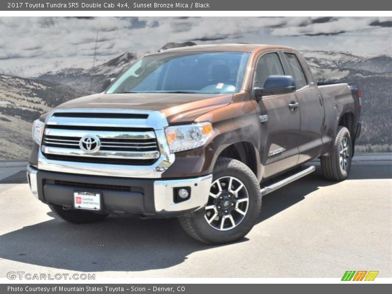 Sunset Bronze Mica / Black 2017 Toyota Tundra SR5 Double Cab 4x4