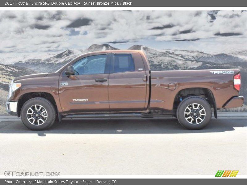 Sunset Bronze Mica / Black 2017 Toyota Tundra SR5 Double Cab 4x4