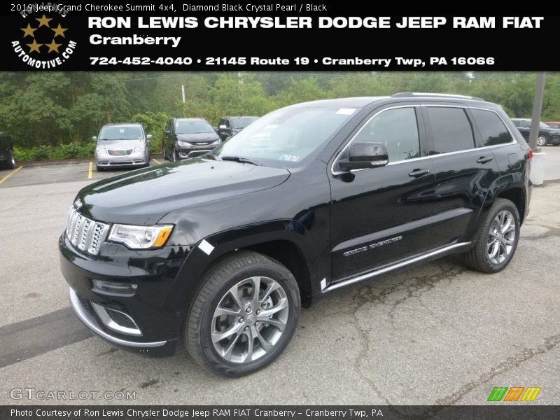 Diamond Black Crystal Pearl / Black 2019 Jeep Grand Cherokee Summit 4x4