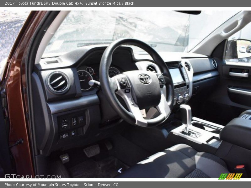 Sunset Bronze Mica / Black 2017 Toyota Tundra SR5 Double Cab 4x4