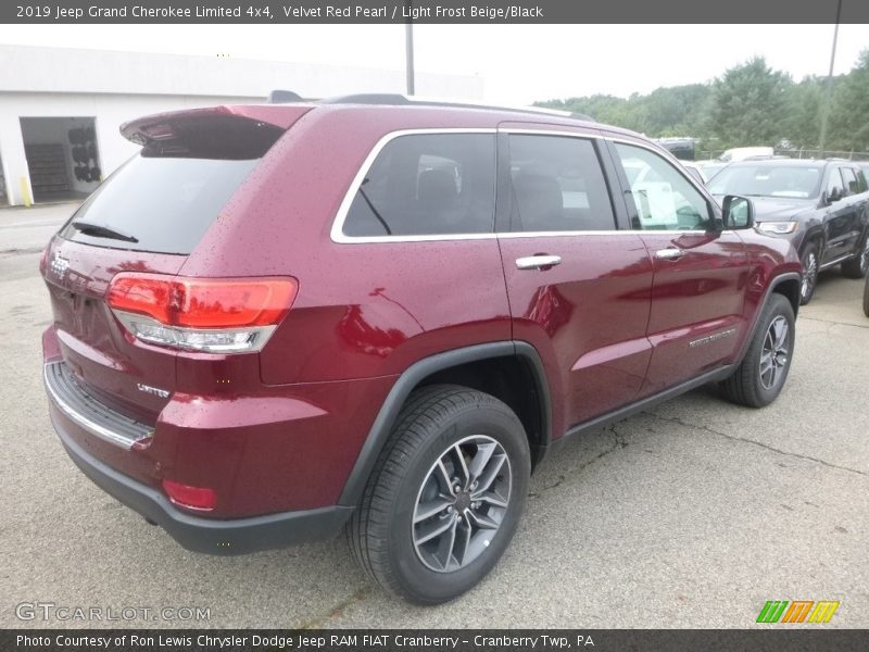 Velvet Red Pearl / Light Frost Beige/Black 2019 Jeep Grand Cherokee Limited 4x4