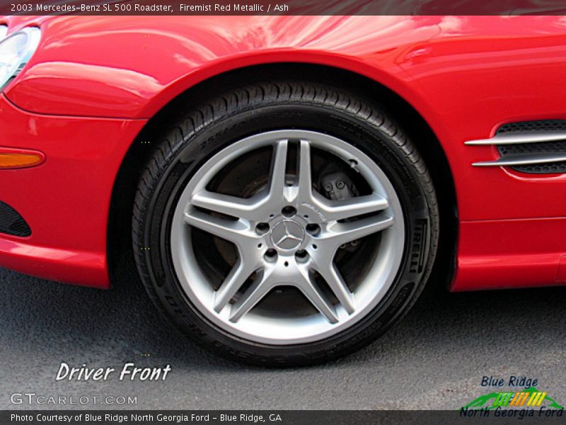 Firemist Red Metallic / Ash 2003 Mercedes-Benz SL 500 Roadster