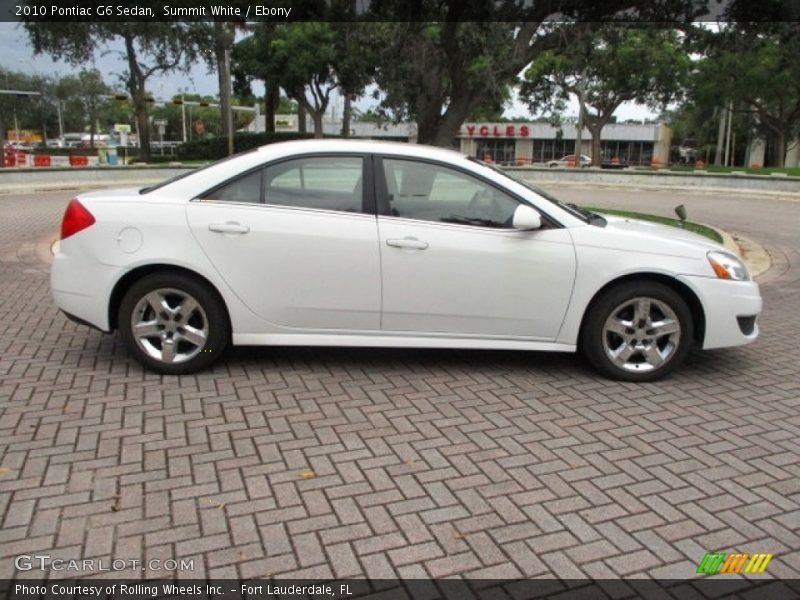 Summit White / Ebony 2010 Pontiac G6 Sedan