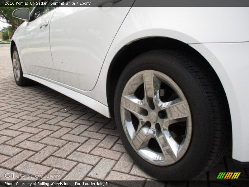 Summit White / Ebony 2010 Pontiac G6 Sedan