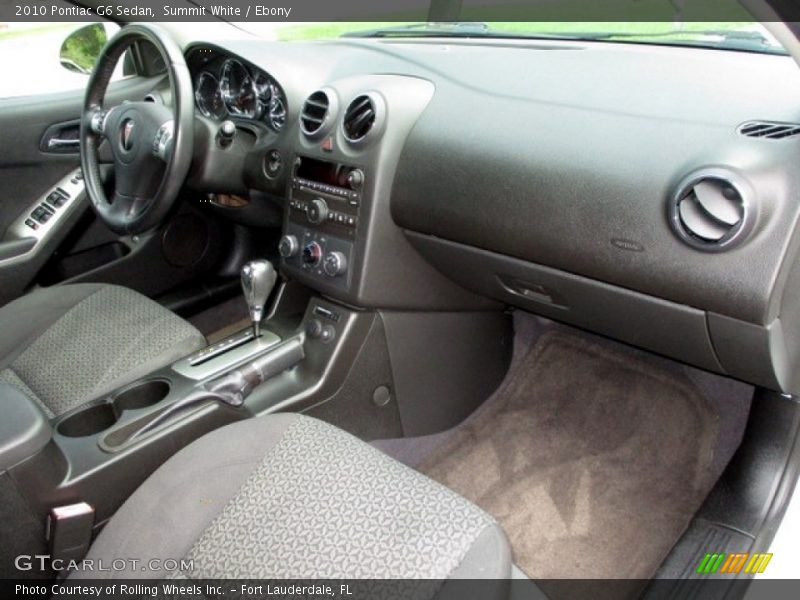 Summit White / Ebony 2010 Pontiac G6 Sedan