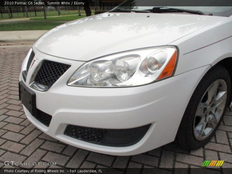 Summit White / Ebony 2010 Pontiac G6 Sedan