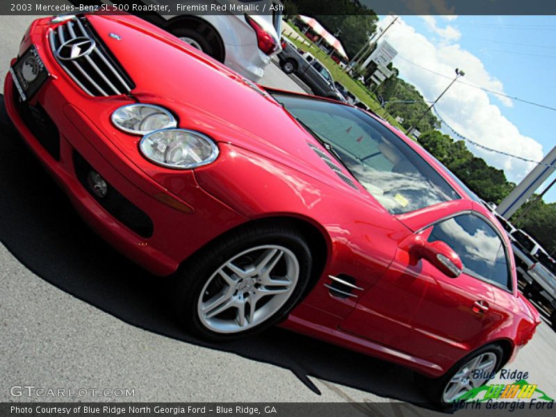 Firemist Red Metallic / Ash 2003 Mercedes-Benz SL 500 Roadster