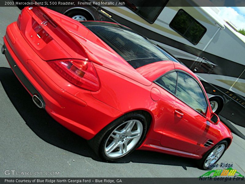 Firemist Red Metallic / Ash 2003 Mercedes-Benz SL 500 Roadster