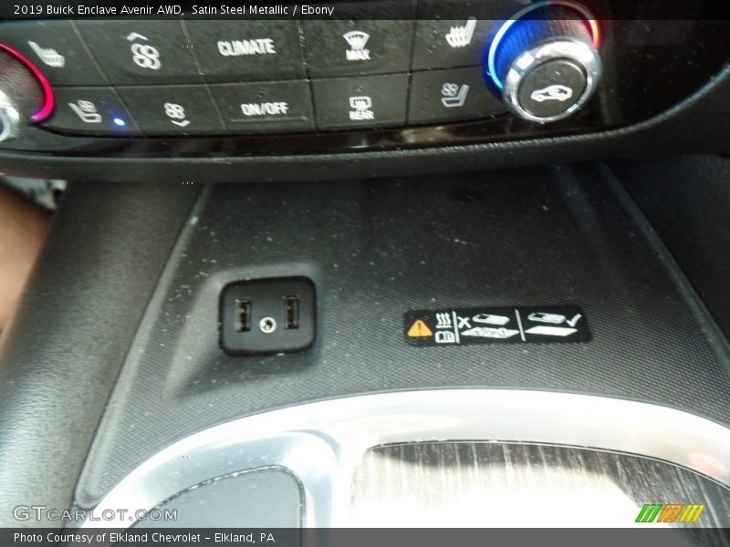 Satin Steel Metallic / Ebony 2019 Buick Enclave Avenir AWD