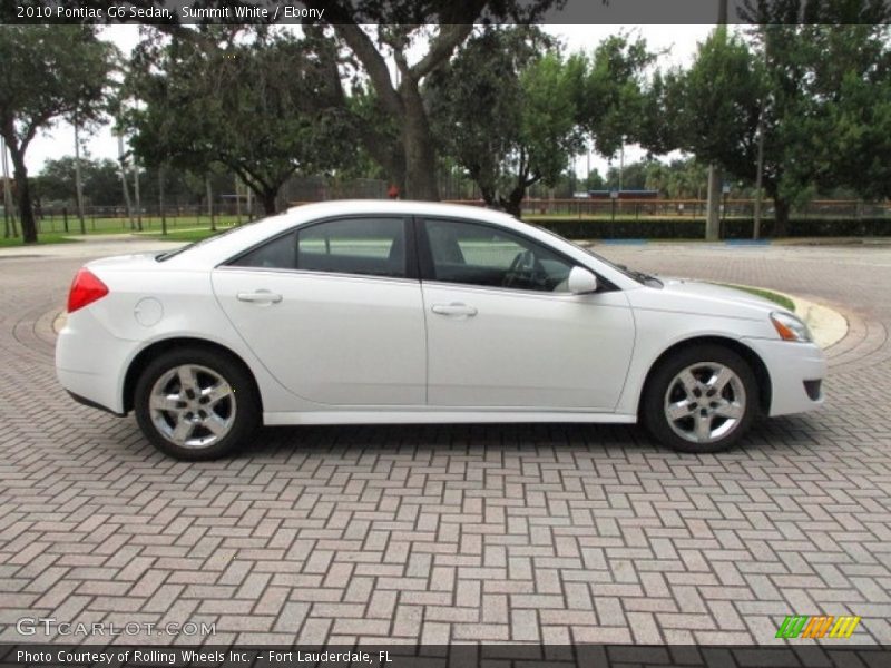 Summit White / Ebony 2010 Pontiac G6 Sedan