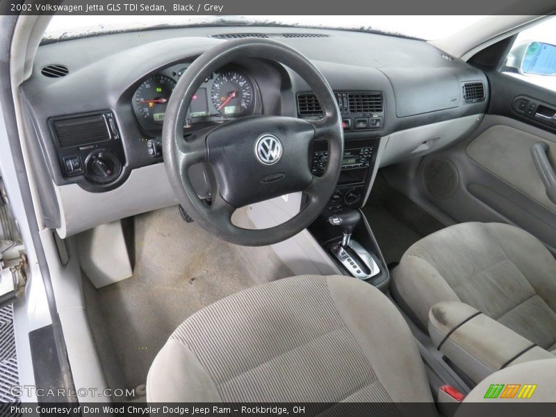 Black / Grey 2002 Volkswagen Jetta GLS TDI Sedan