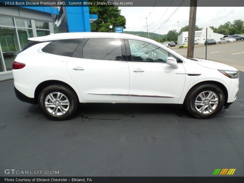 Summit White / Shale/Ebony Accents 2019 Buick Enclave Premium AWD