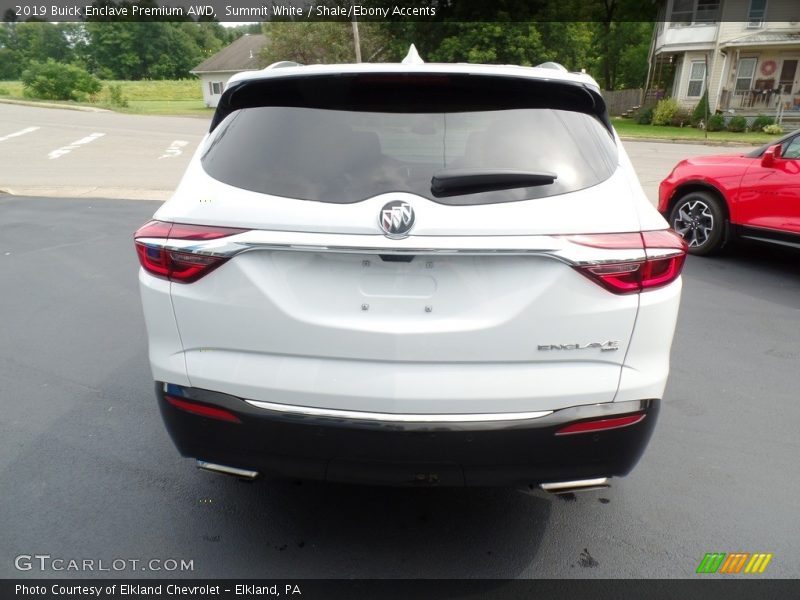 Summit White / Shale/Ebony Accents 2019 Buick Enclave Premium AWD