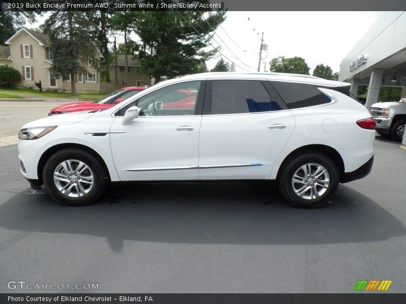 Summit White / Shale/Ebony Accents 2019 Buick Enclave Premium AWD