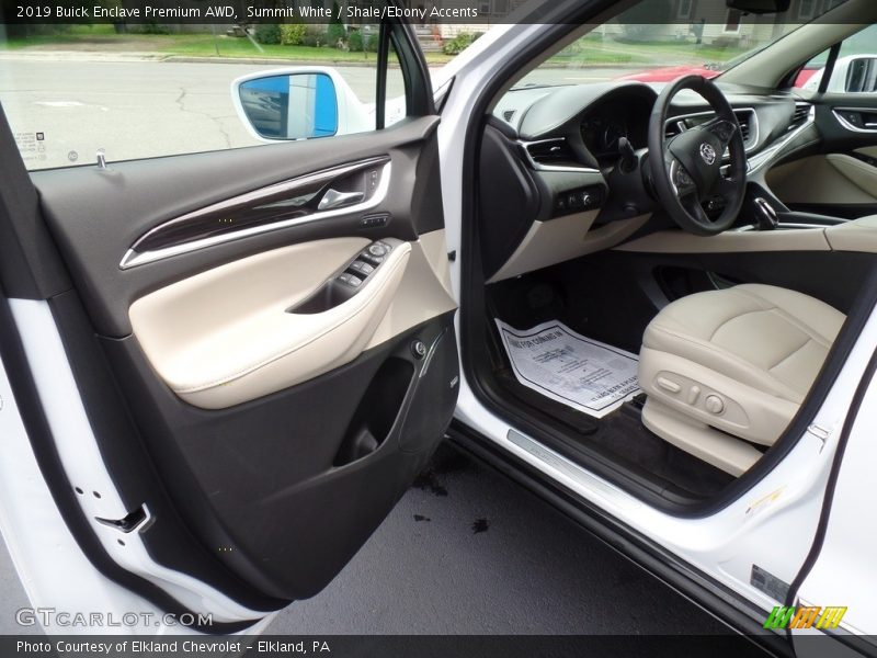 Summit White / Shale/Ebony Accents 2019 Buick Enclave Premium AWD