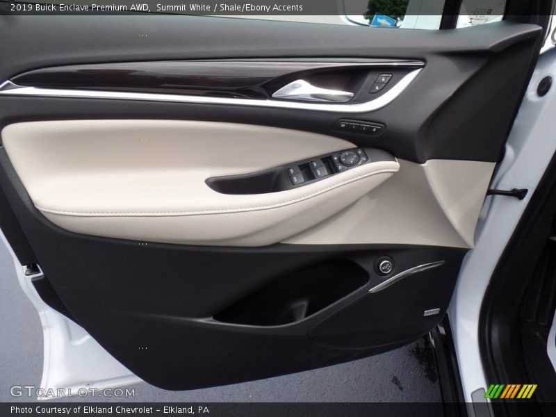 Summit White / Shale/Ebony Accents 2019 Buick Enclave Premium AWD