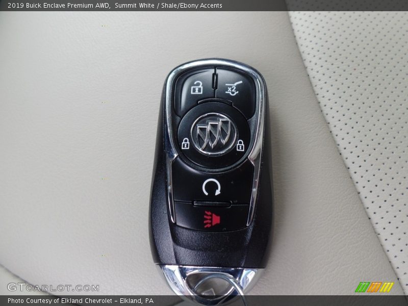 Summit White / Shale/Ebony Accents 2019 Buick Enclave Premium AWD