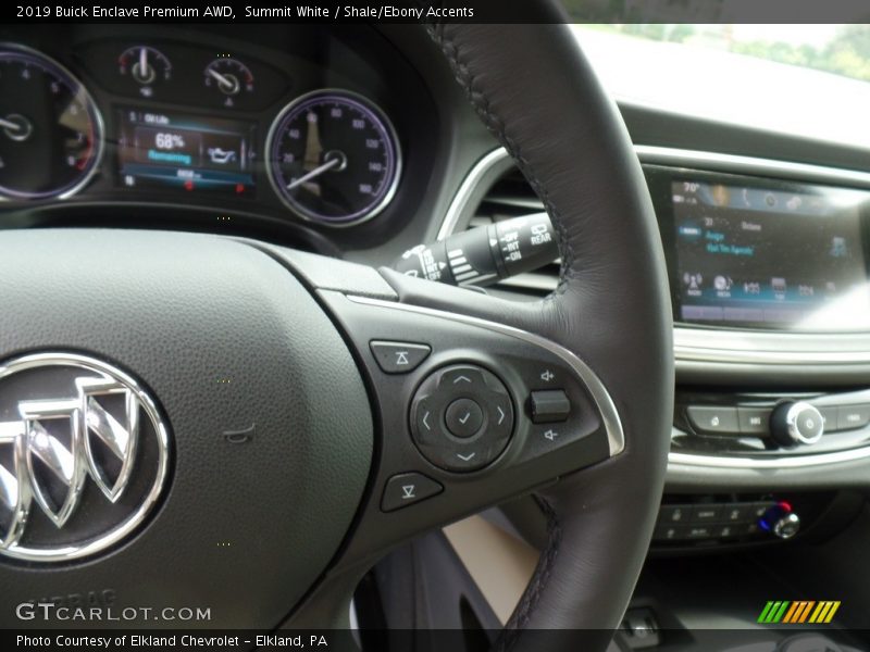 Summit White / Shale/Ebony Accents 2019 Buick Enclave Premium AWD