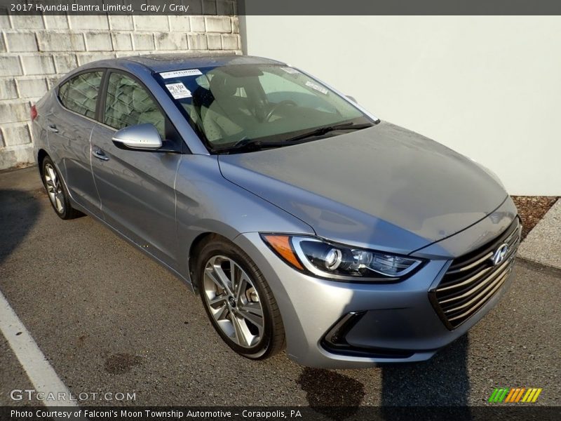 Gray / Gray 2017 Hyundai Elantra Limited