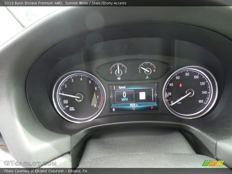 Summit White / Shale/Ebony Accents 2019 Buick Enclave Premium AWD