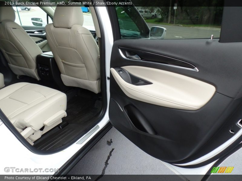 Summit White / Shale/Ebony Accents 2019 Buick Enclave Premium AWD