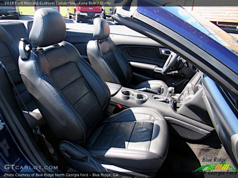 Kona Blue / Ebony 2018 Ford Mustang EcoBoost Convertible