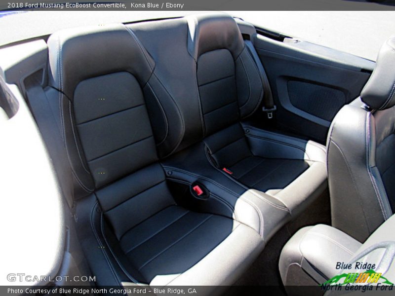 Kona Blue / Ebony 2018 Ford Mustang EcoBoost Convertible