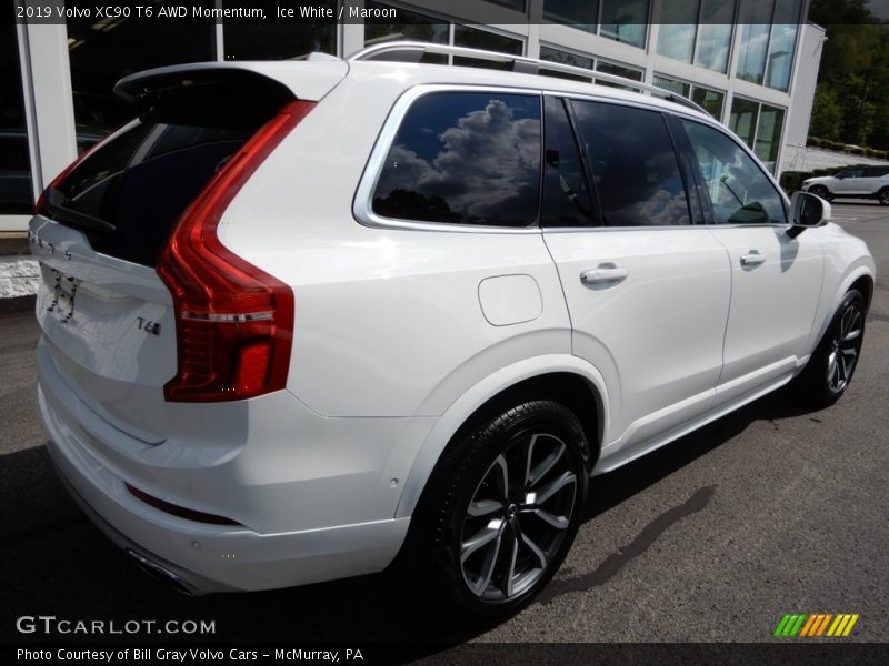 Ice White / Maroon 2019 Volvo XC90 T6 AWD Momentum