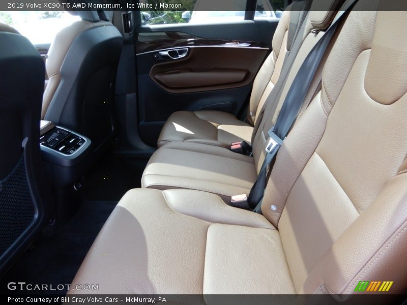Ice White / Maroon 2019 Volvo XC90 T6 AWD Momentum