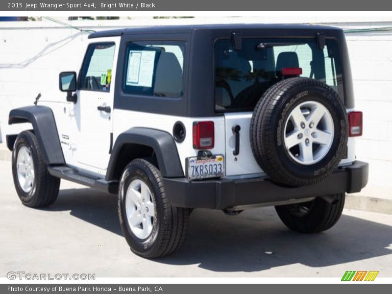 Bright White / Black 2015 Jeep Wrangler Sport 4x4